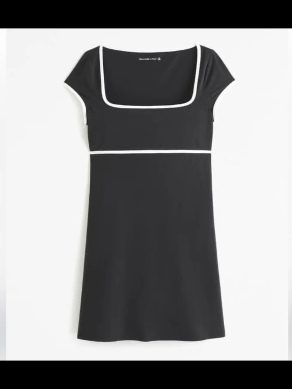 Abercrombie & Fitch Black Traveler Mini Dress with White Trim - Picture 3 of 3